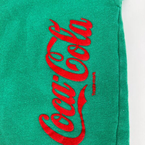 Vintage 90s COCA COLA Sweatpants Green Comfy Joggers Men’s L **READ** - Picture 2 of 9